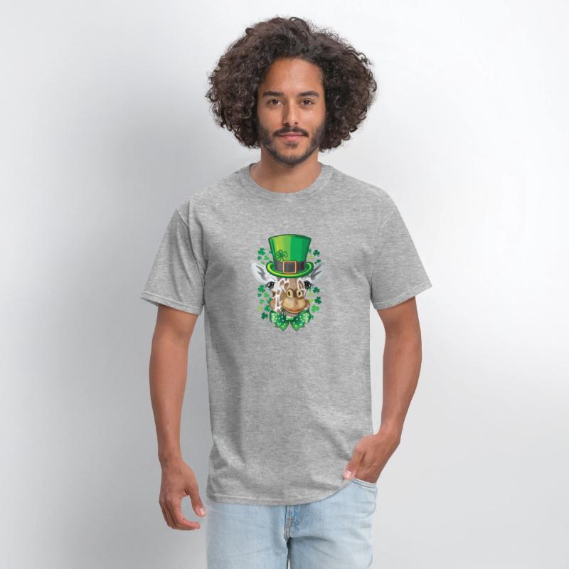 Giraffe Leprechaun St Patrick's Day Shamrock