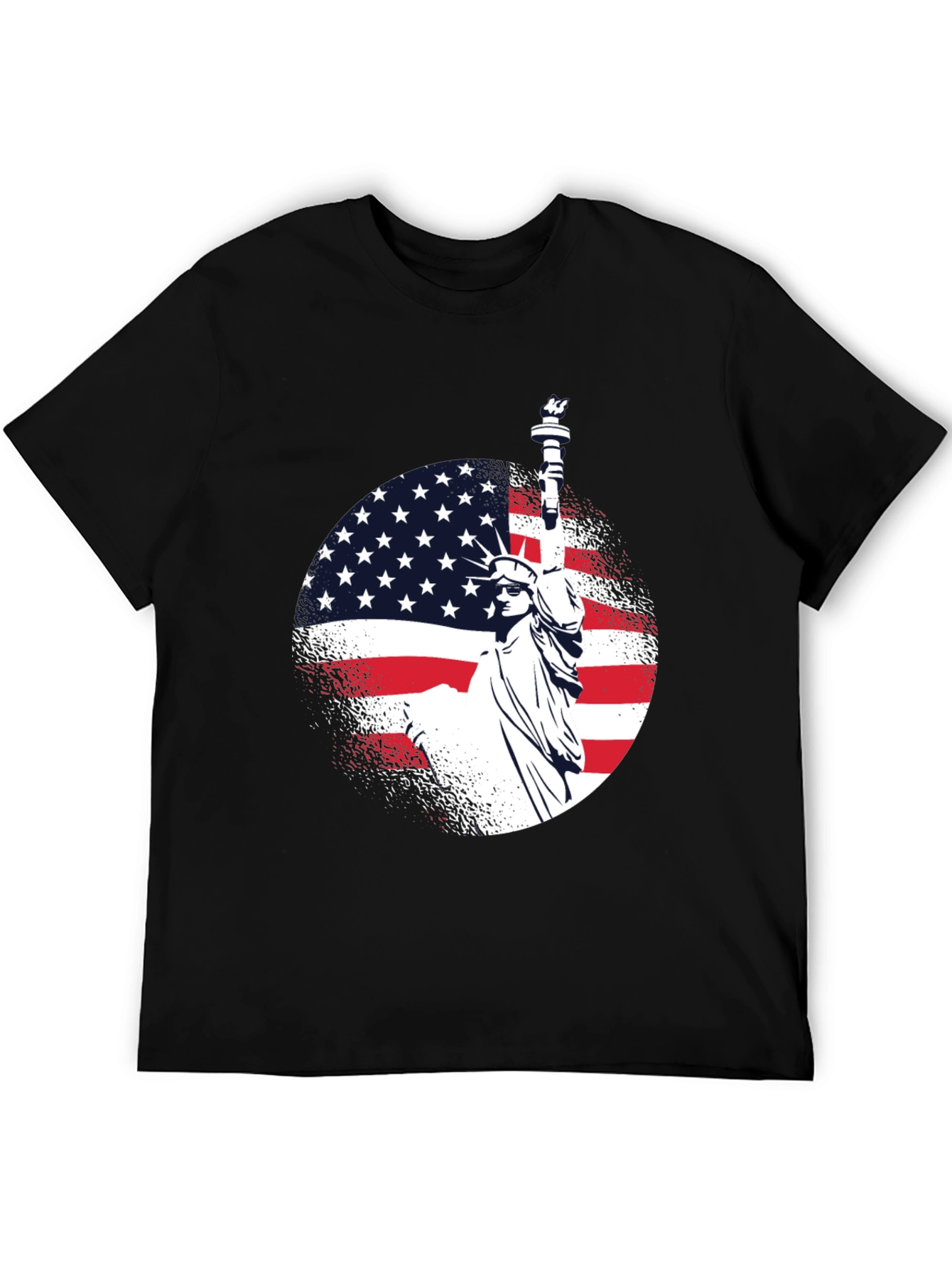 Statue of Liberty Patriotic USA Flag T-Shirt