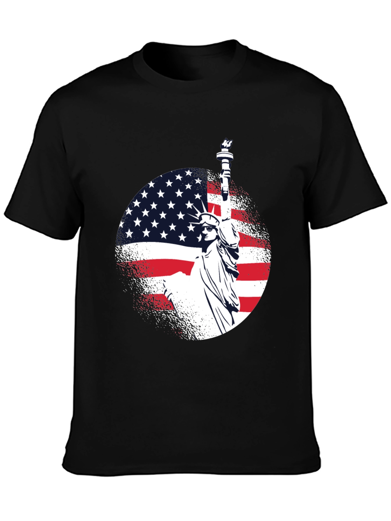 Statue of Liberty Patriotic USA Flag T-Shirt