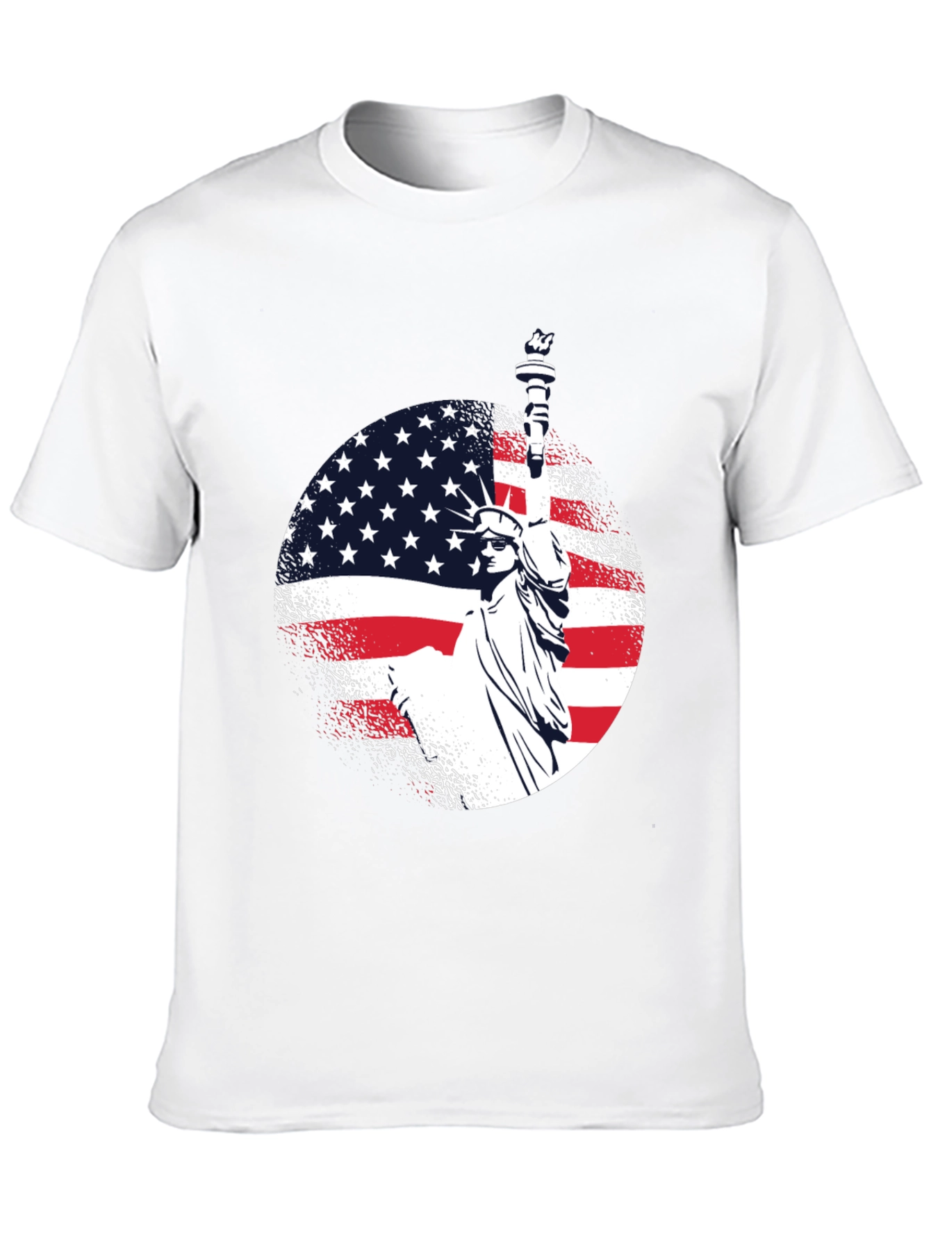 Statue of Liberty Patriotic USA Flag T-Shirt