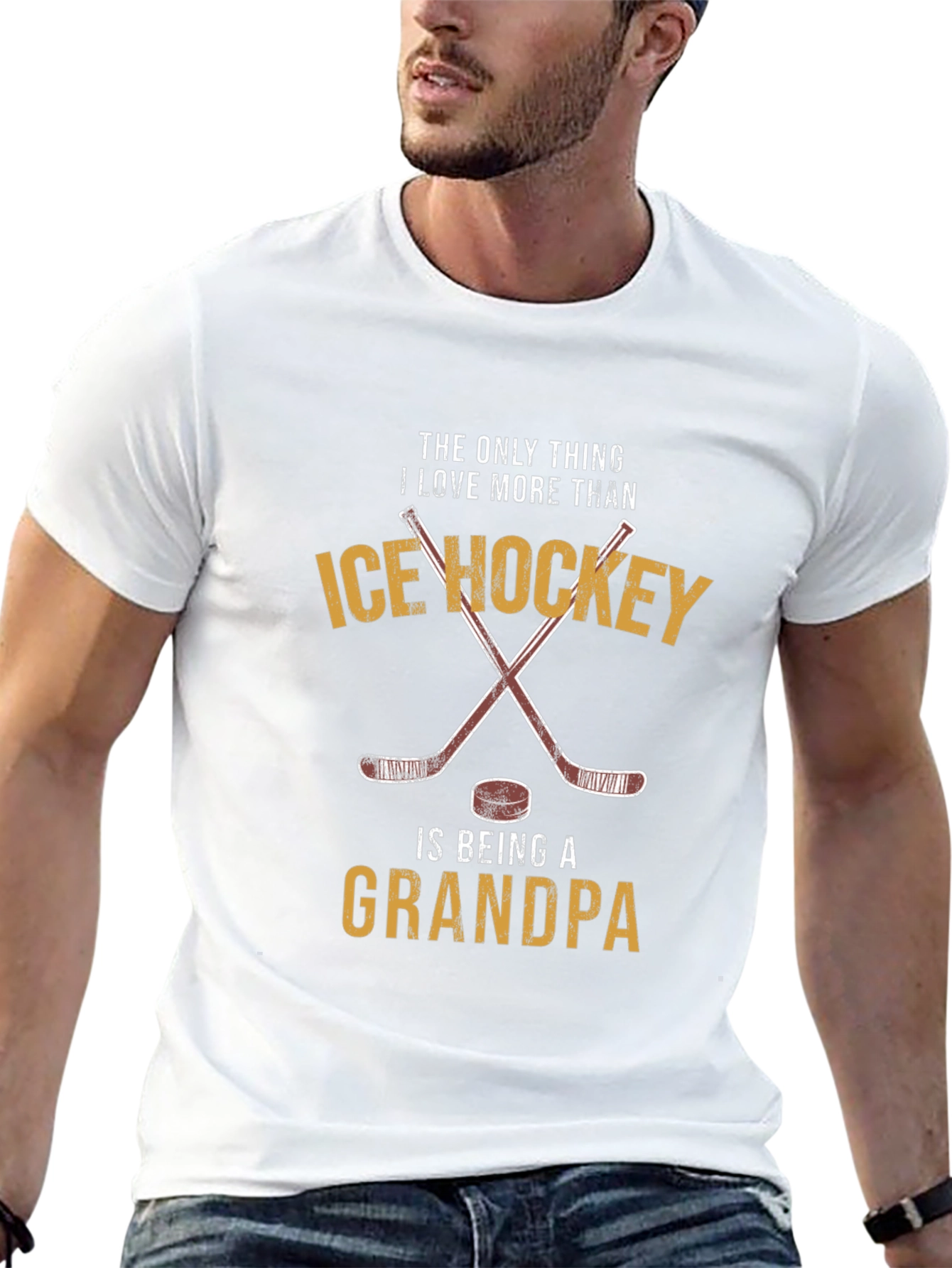 Ice Hockey Grandpa T-Shirt