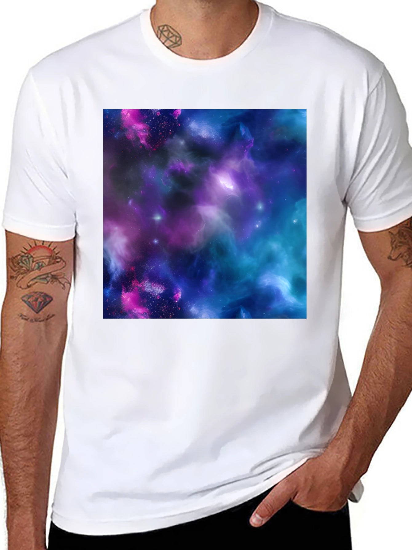 Nebula Galaxy T-Shirt - Cosmic Print Tee