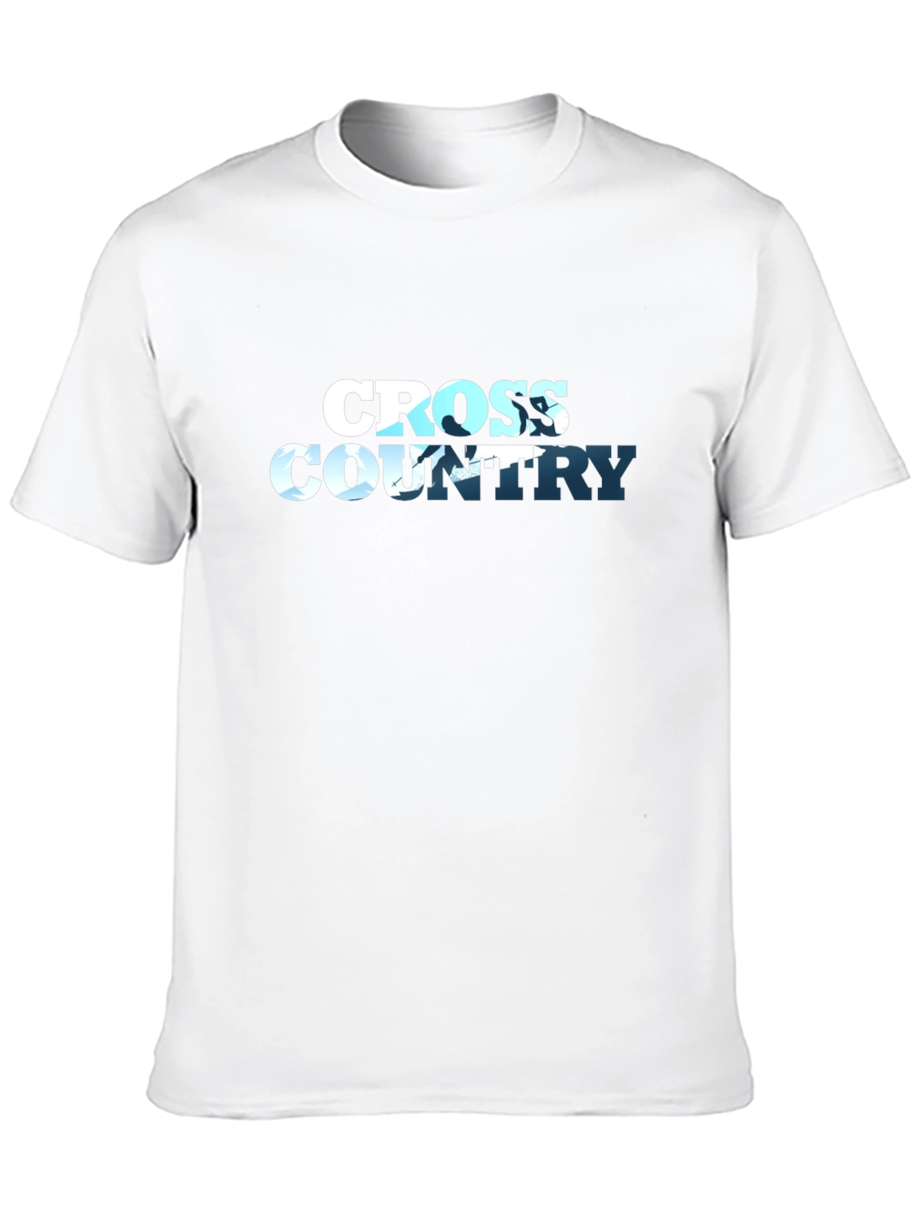 Cross Country Running Graphic Tee - Black