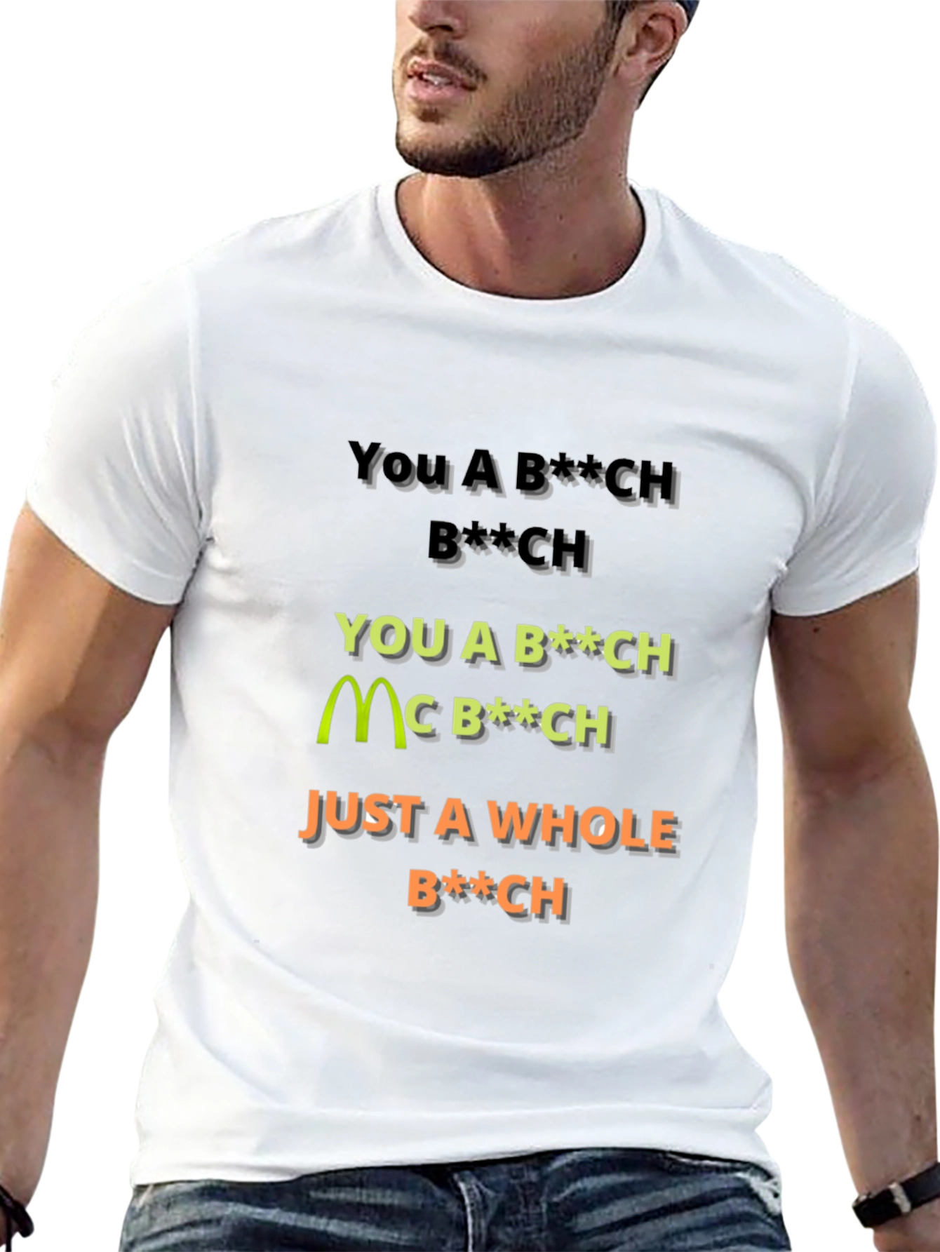 Offensive Slogan Graphic T-Shirt