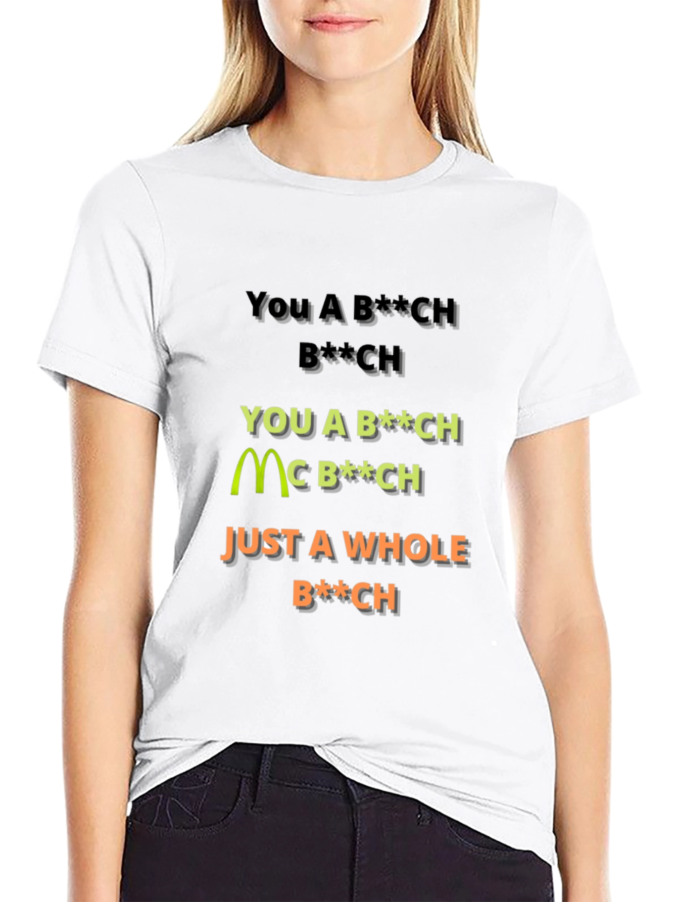 Offensive Slogan Graphic T-Shirt