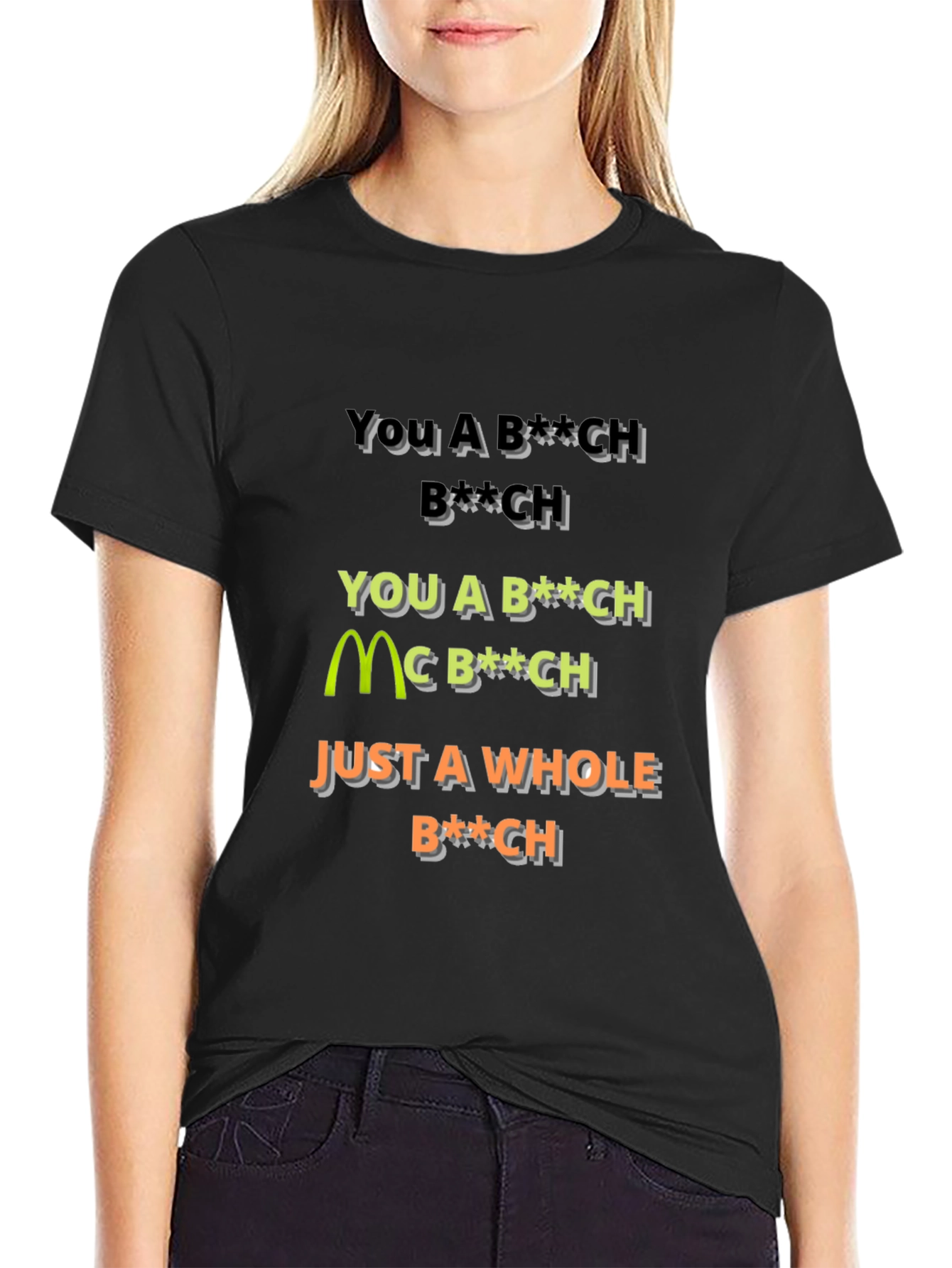 Offensive Slogan Graphic T-Shirt