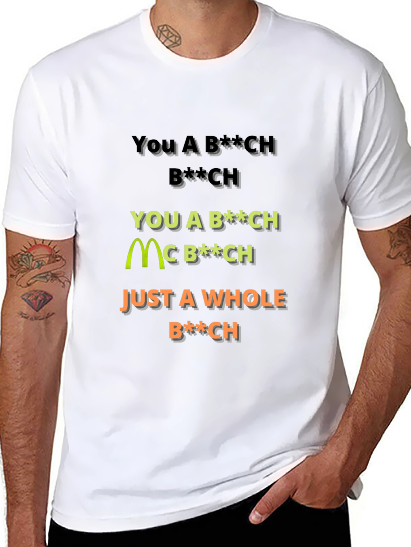 Offensive Slogan Graphic T-Shirt