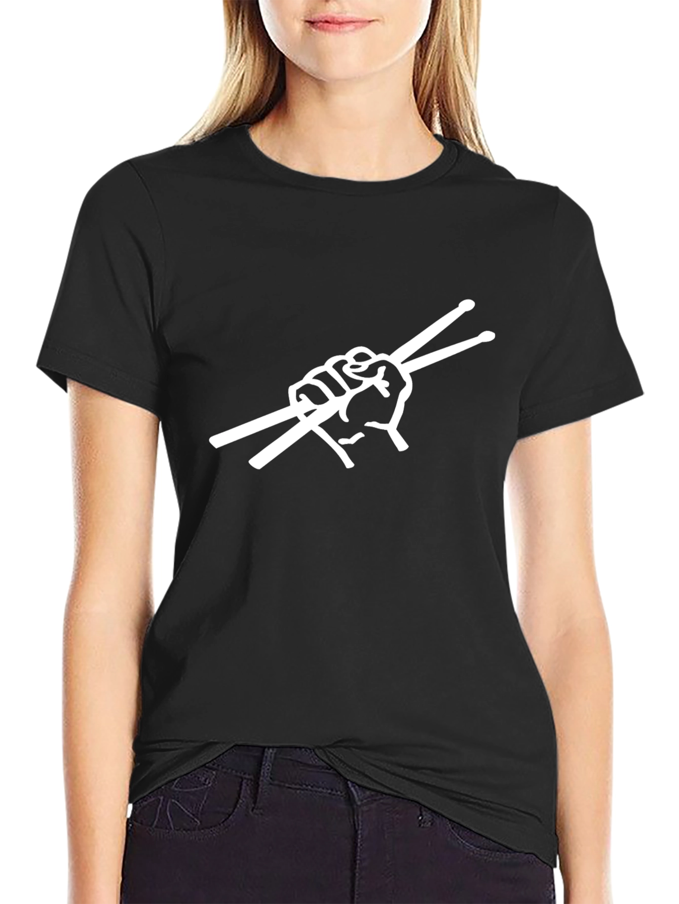 Drummers Fist Black T-Shirt