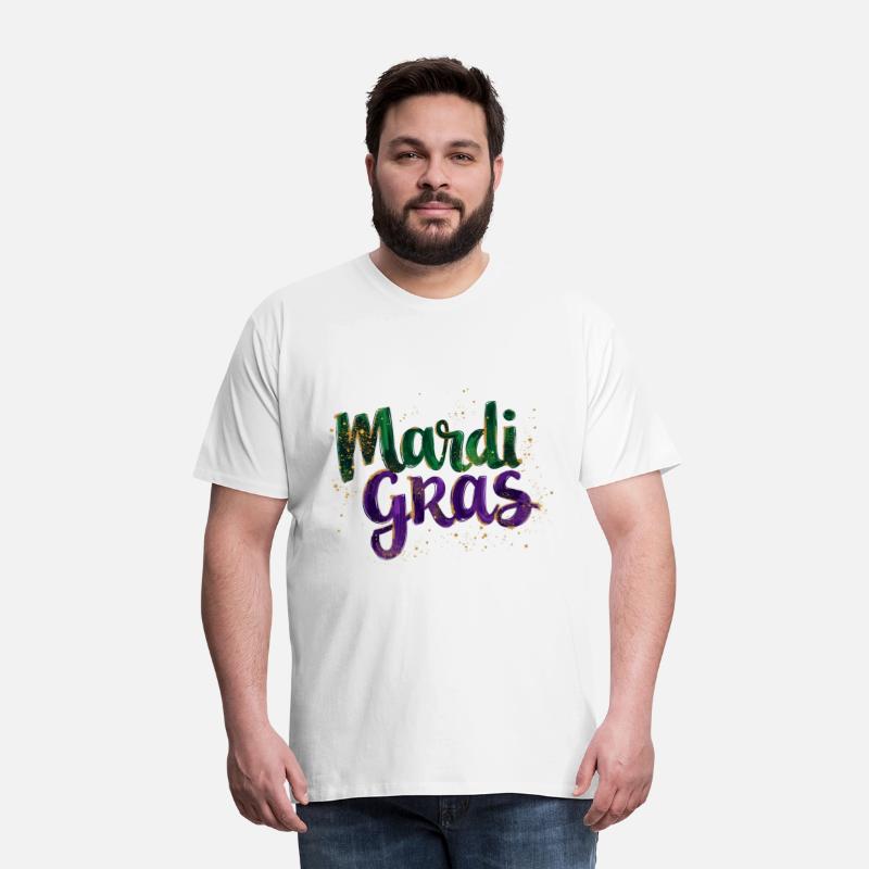 Glitter Brushstroke Mardi Gras