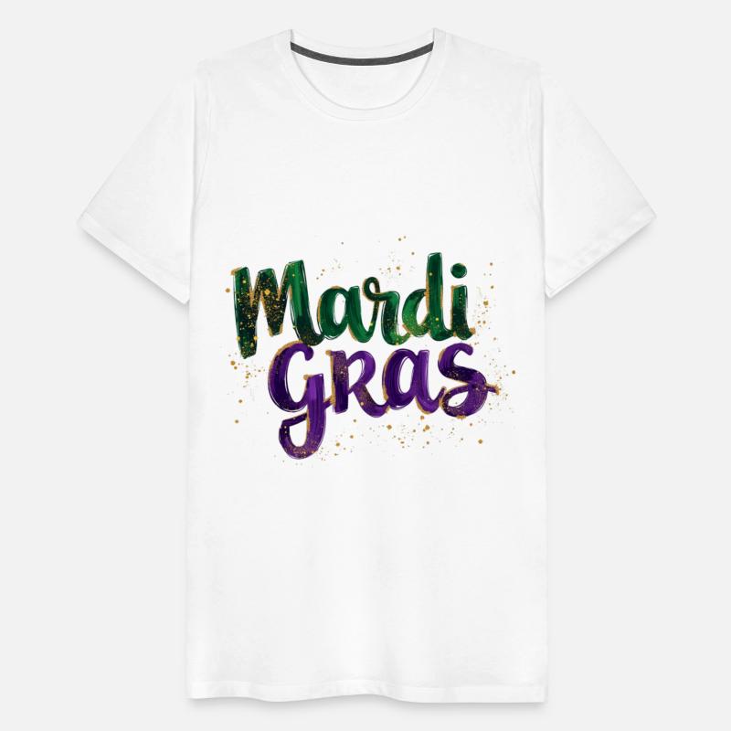 Glitter Brushstroke Mardi Gras