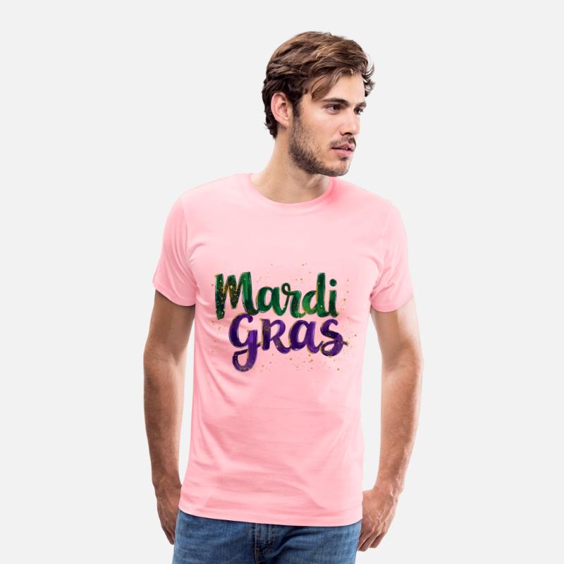 Glitter Brushstroke Mardi Gras