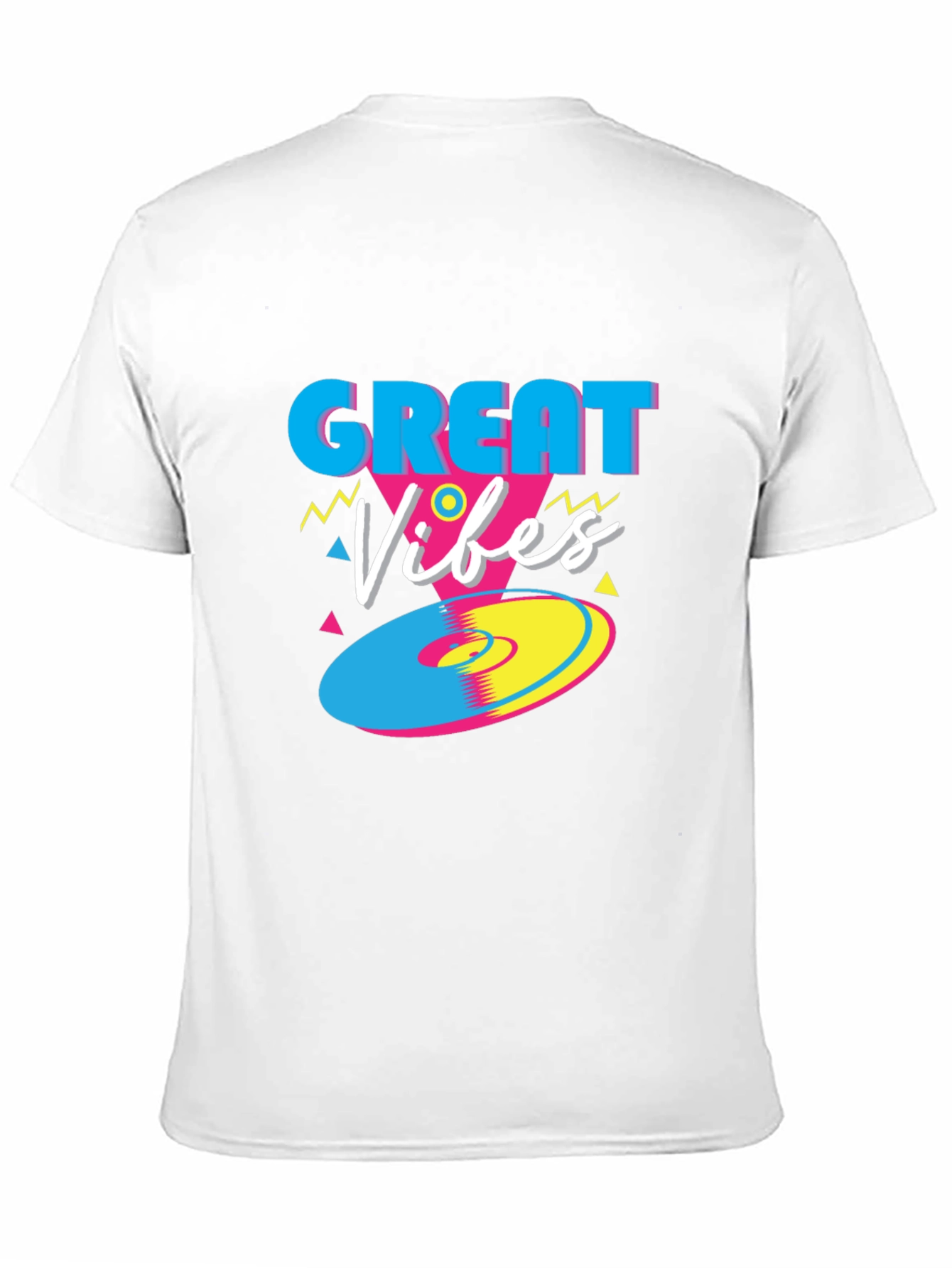 Great Vibes Retro T-Shirt - Funky 80s Style Tee