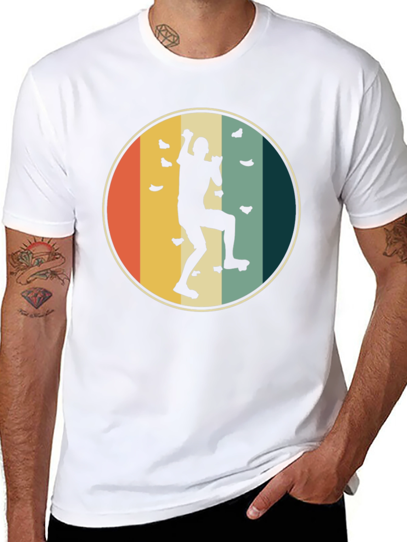 Retro Rock Climbing Tee
