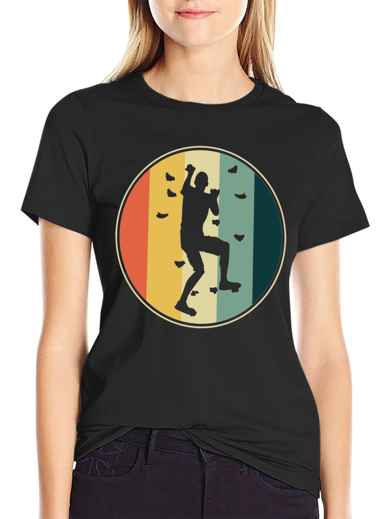 Retro Rock Climbing Tee