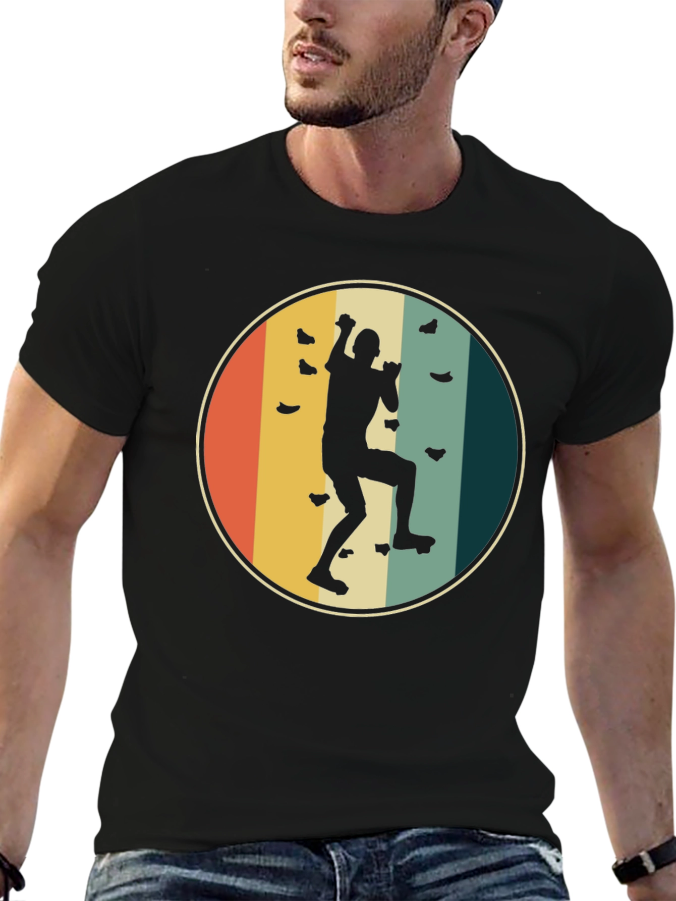 Retro Rock Climbing Tee