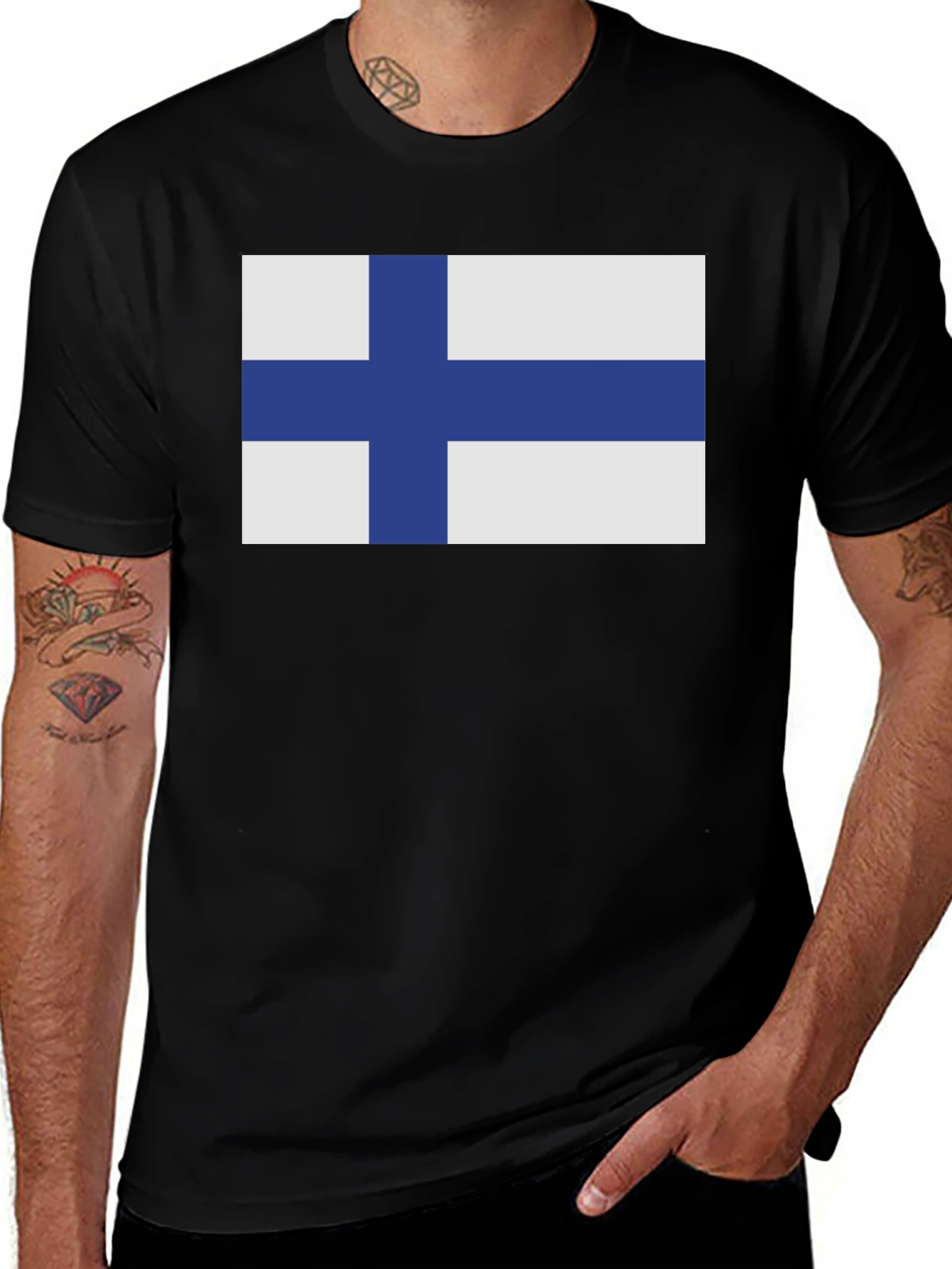 Finland Flag T-Shirt - Patriotic Finnish Pride Tee