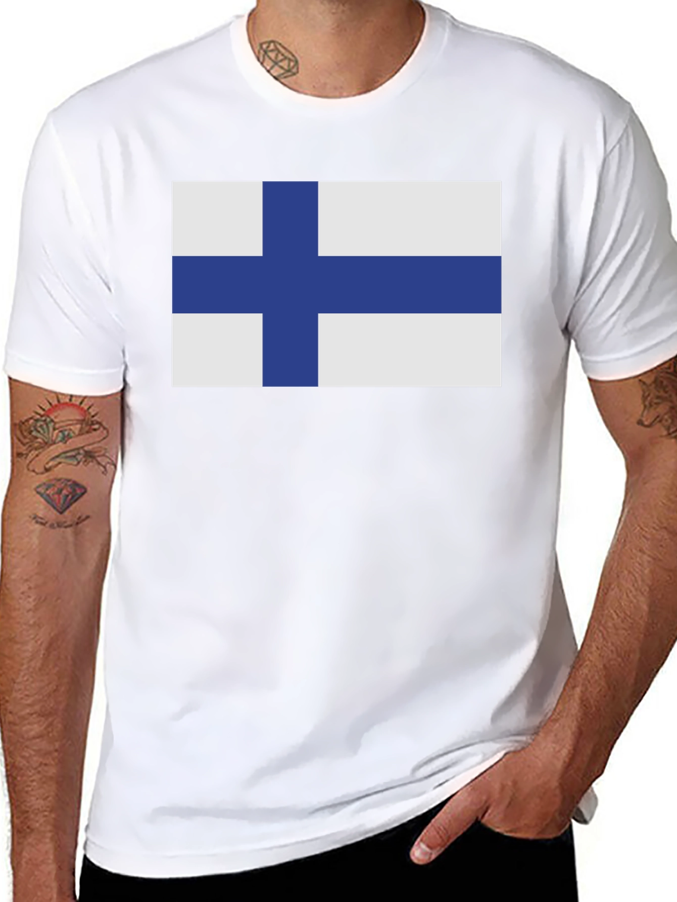 Finland Flag T-Shirt - Patriotic Finnish Pride Tee