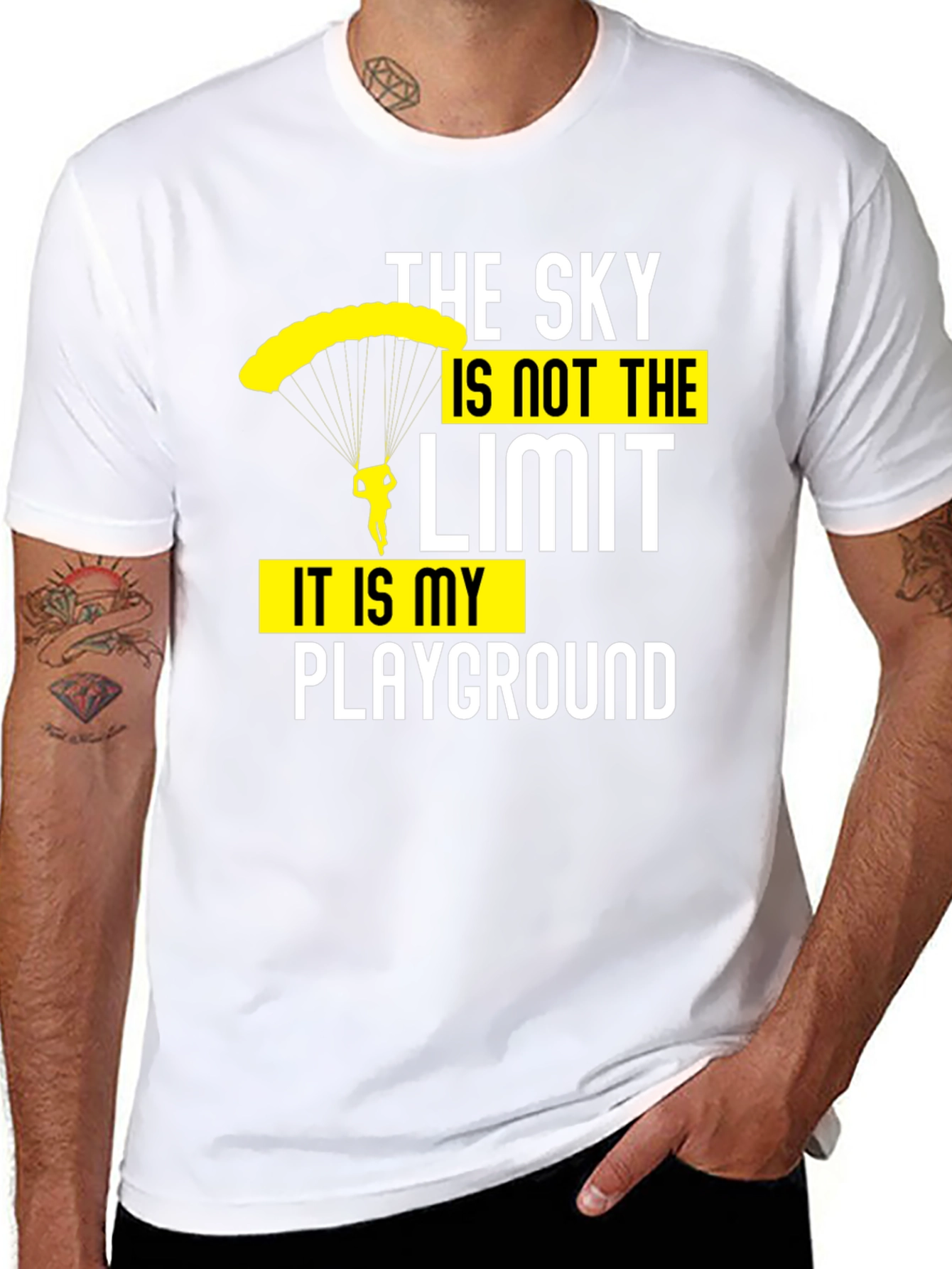 Skys the Limit Graphic T-Shirt - Black