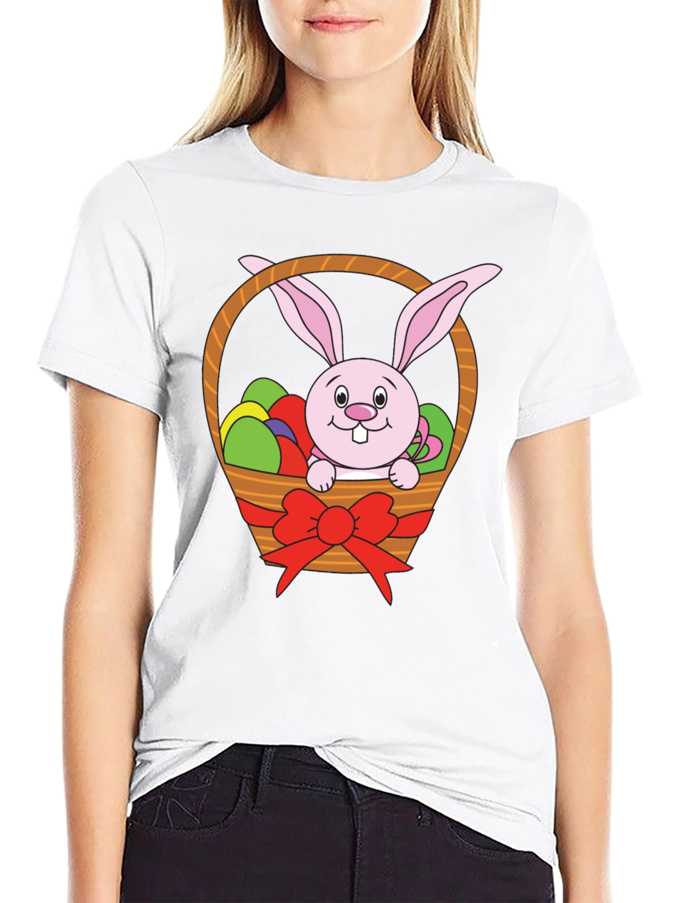 Easter Bunny Basket T-Shirt - Holiday Novelty Tee