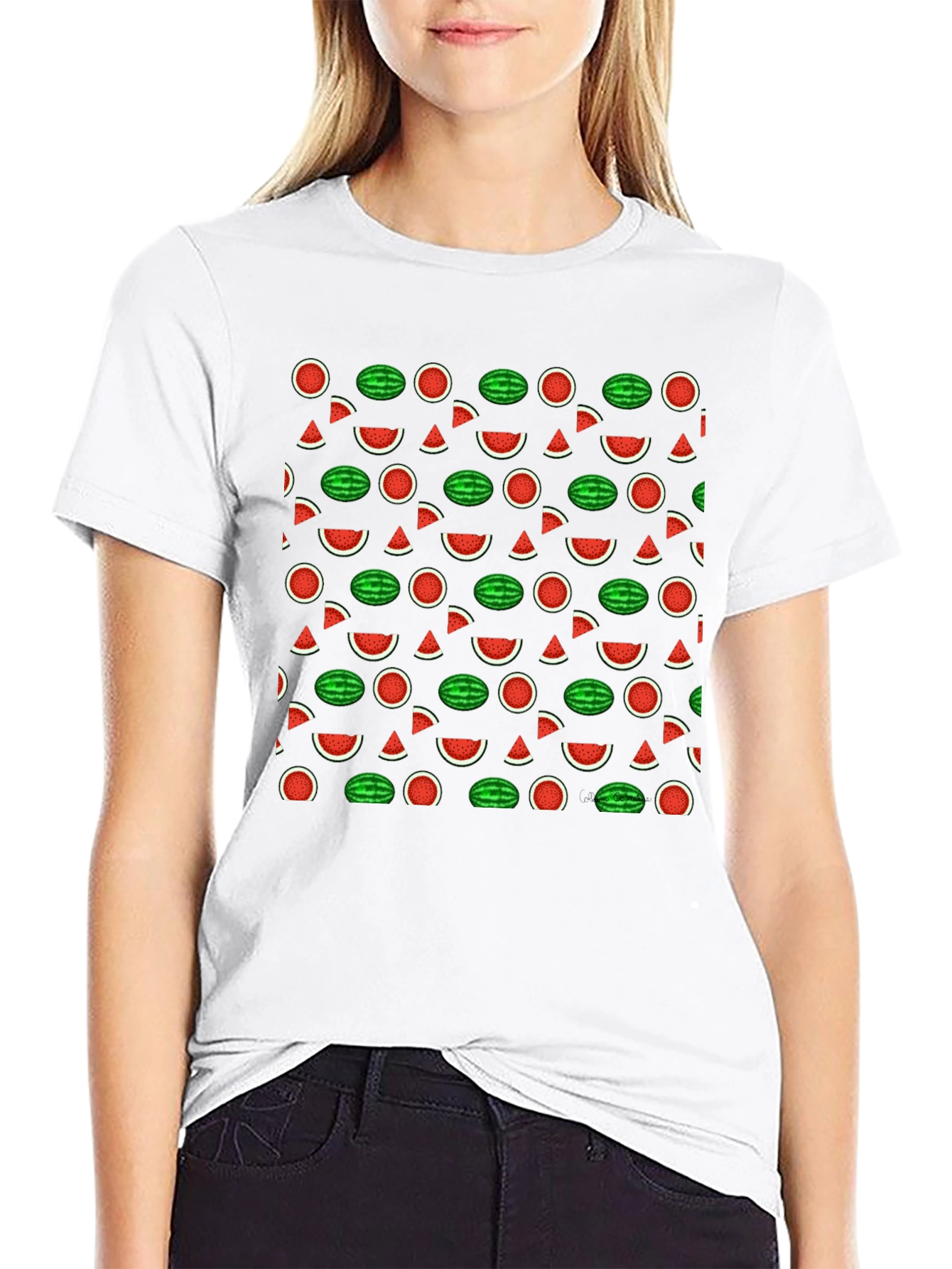 Watermelon Print T-Shirt - Summer Style