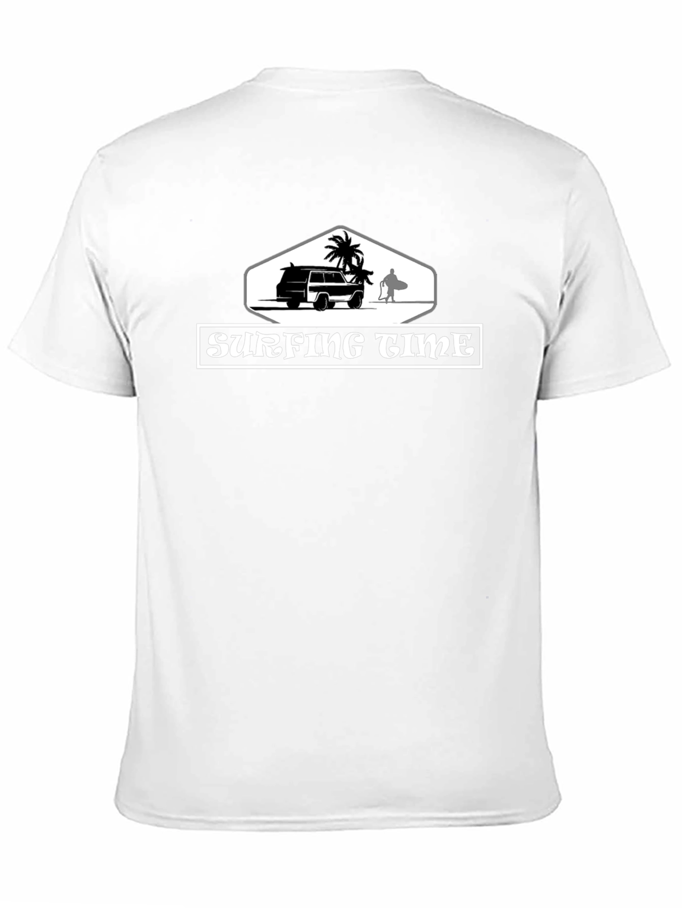 Surfing Time Graphic Tee - Black