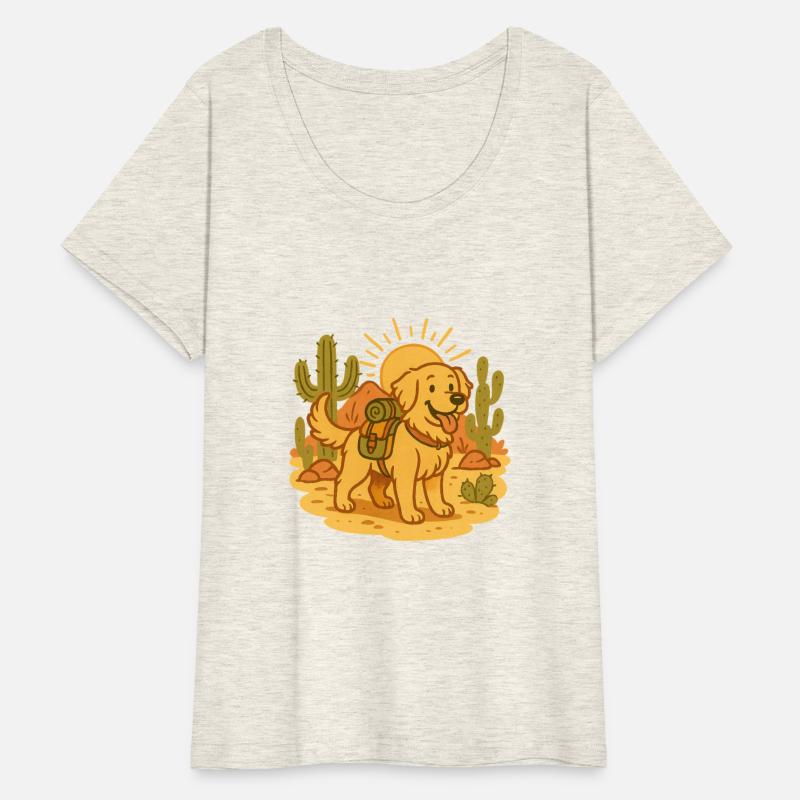 Golden Retriever Desert Hike