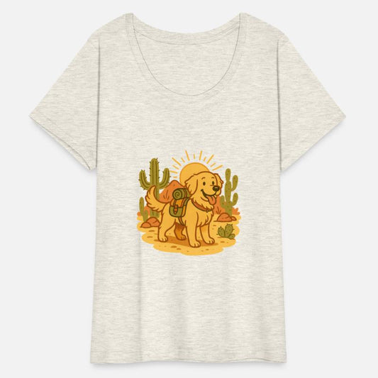 Golden Retriever Desert Hike