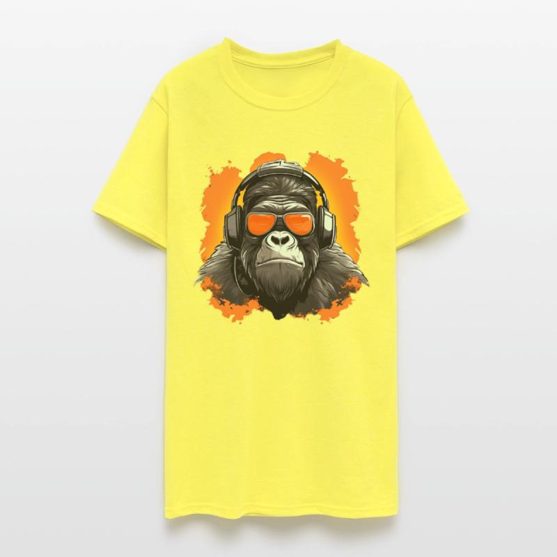 Gorilla Headset with Sunglass VR Gamer retro Shirt