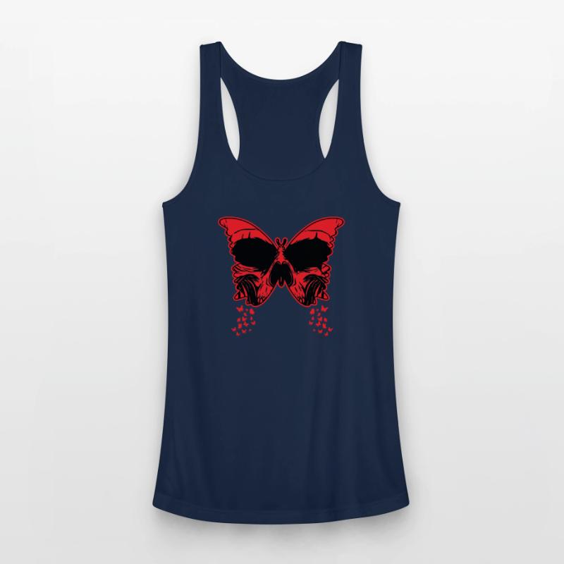 Gothic Butterfly Skull Bones Skeleton Death Grave