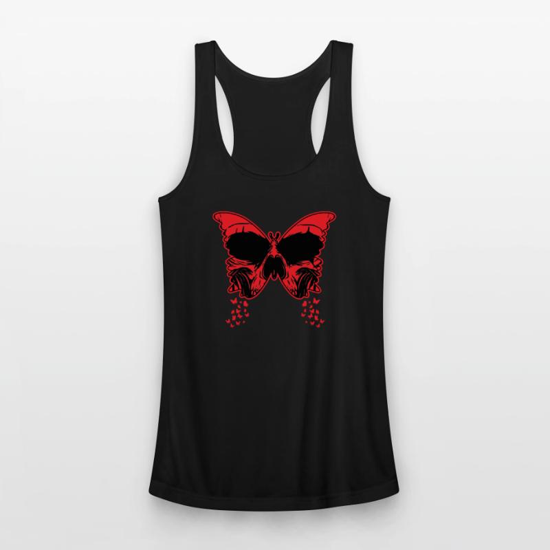 Gothic Butterfly Skull Bones Skeleton Death Grave