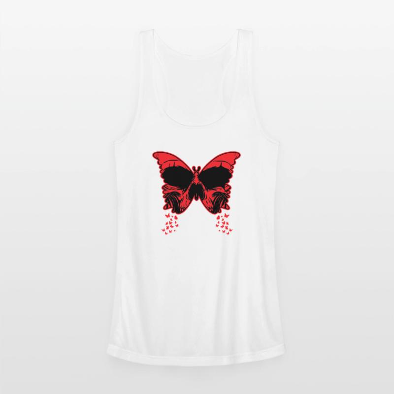 Gothic Butterfly Skull Bones Skeleton Death Grave