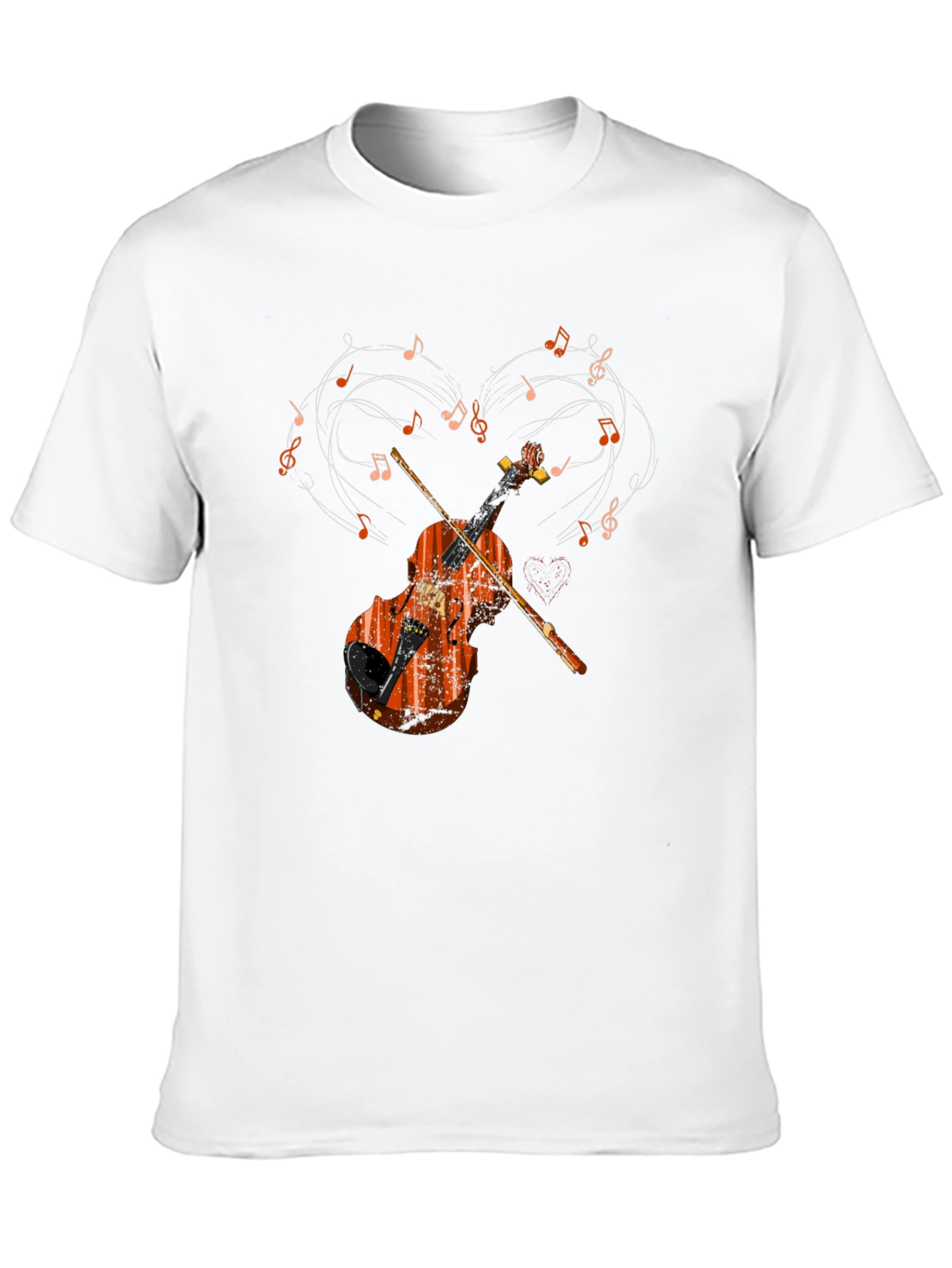 Musical Violin Heart T-Shirt