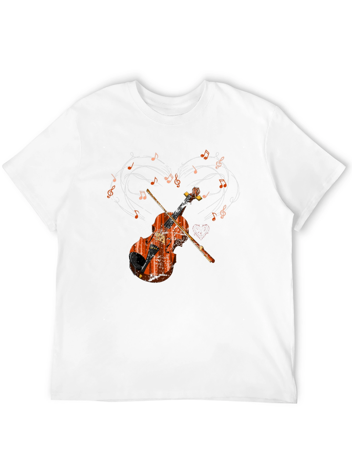 Musical Violin Heart T-Shirt