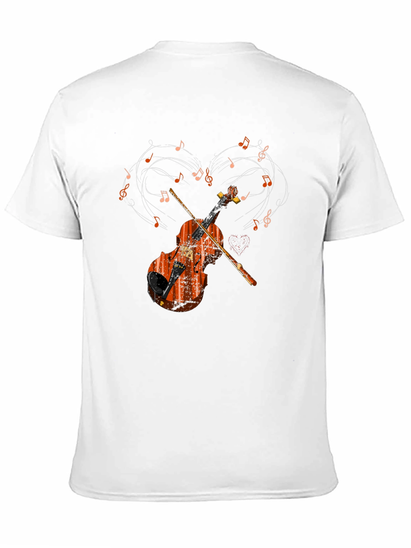 Musical Violin Heart T-Shirt
