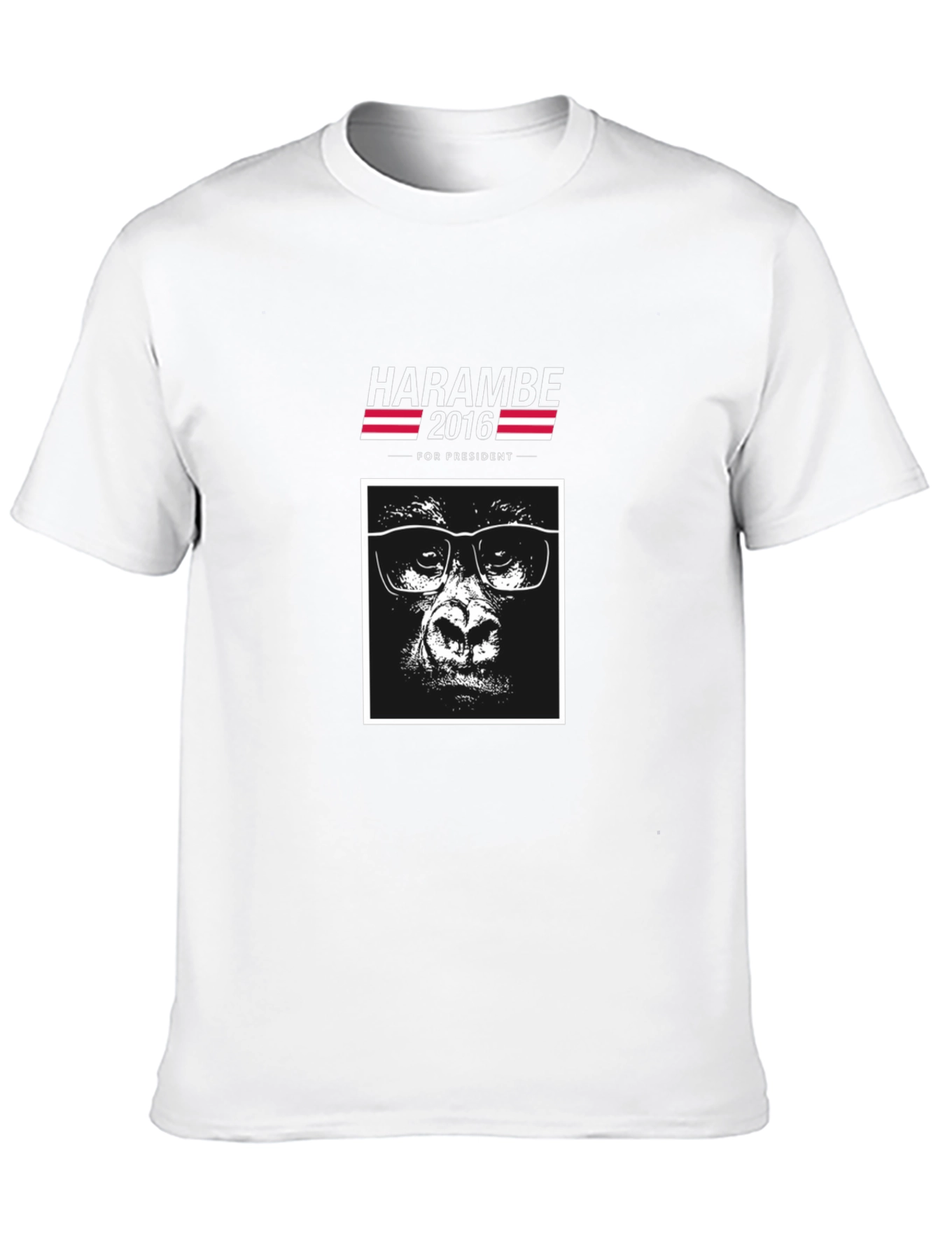 Harambe 2016 for President Black T-Shirt