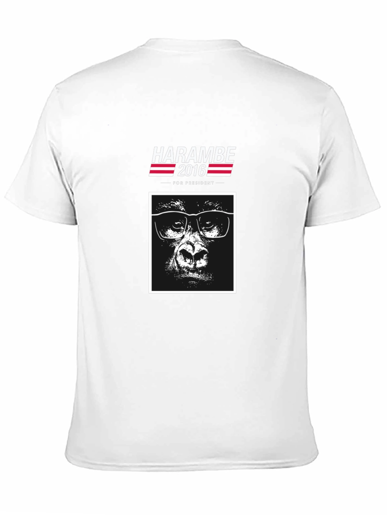 Harambe 2016 for President Black T-Shirt