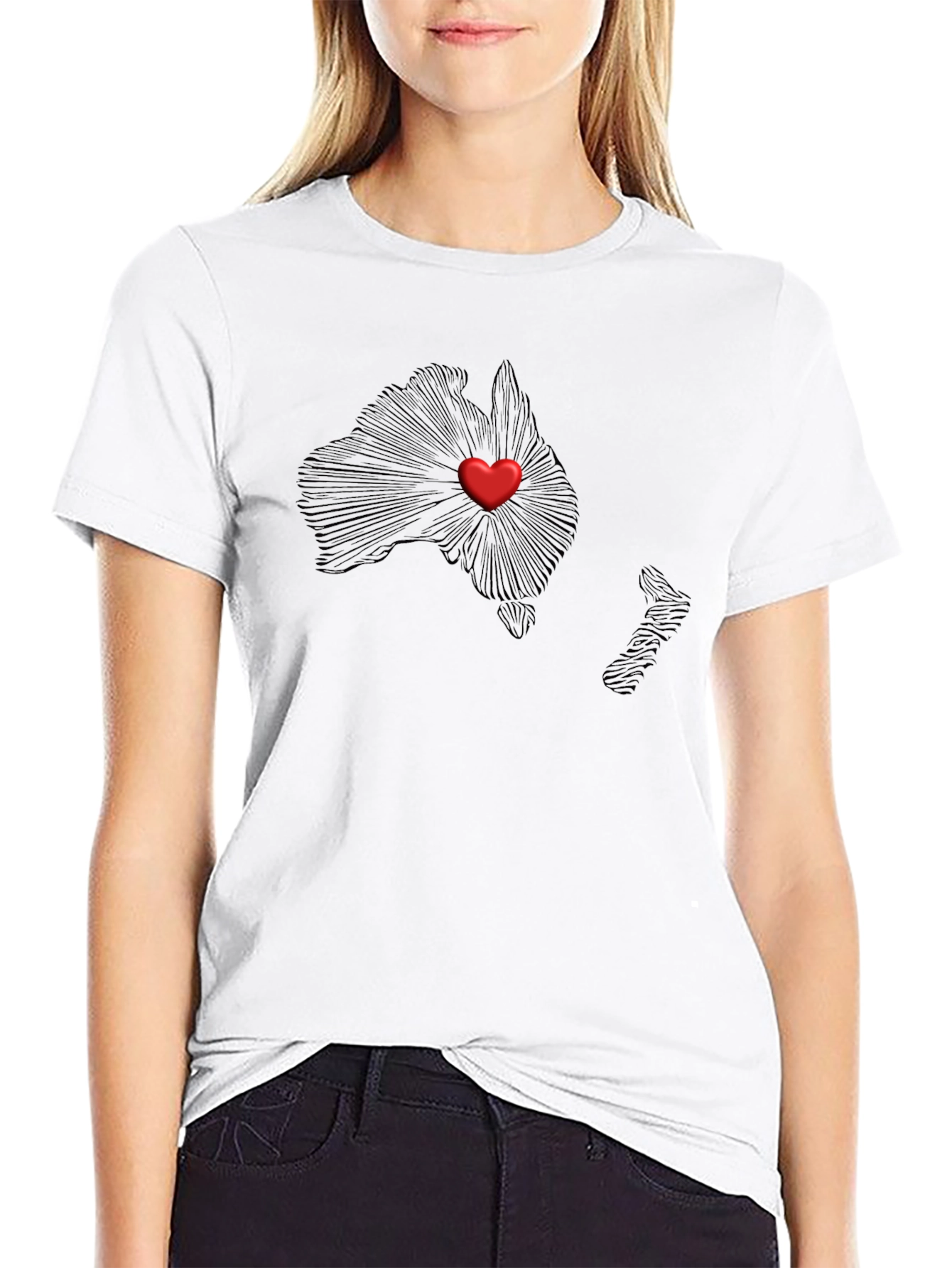 Australia Love Heart T-Shirt