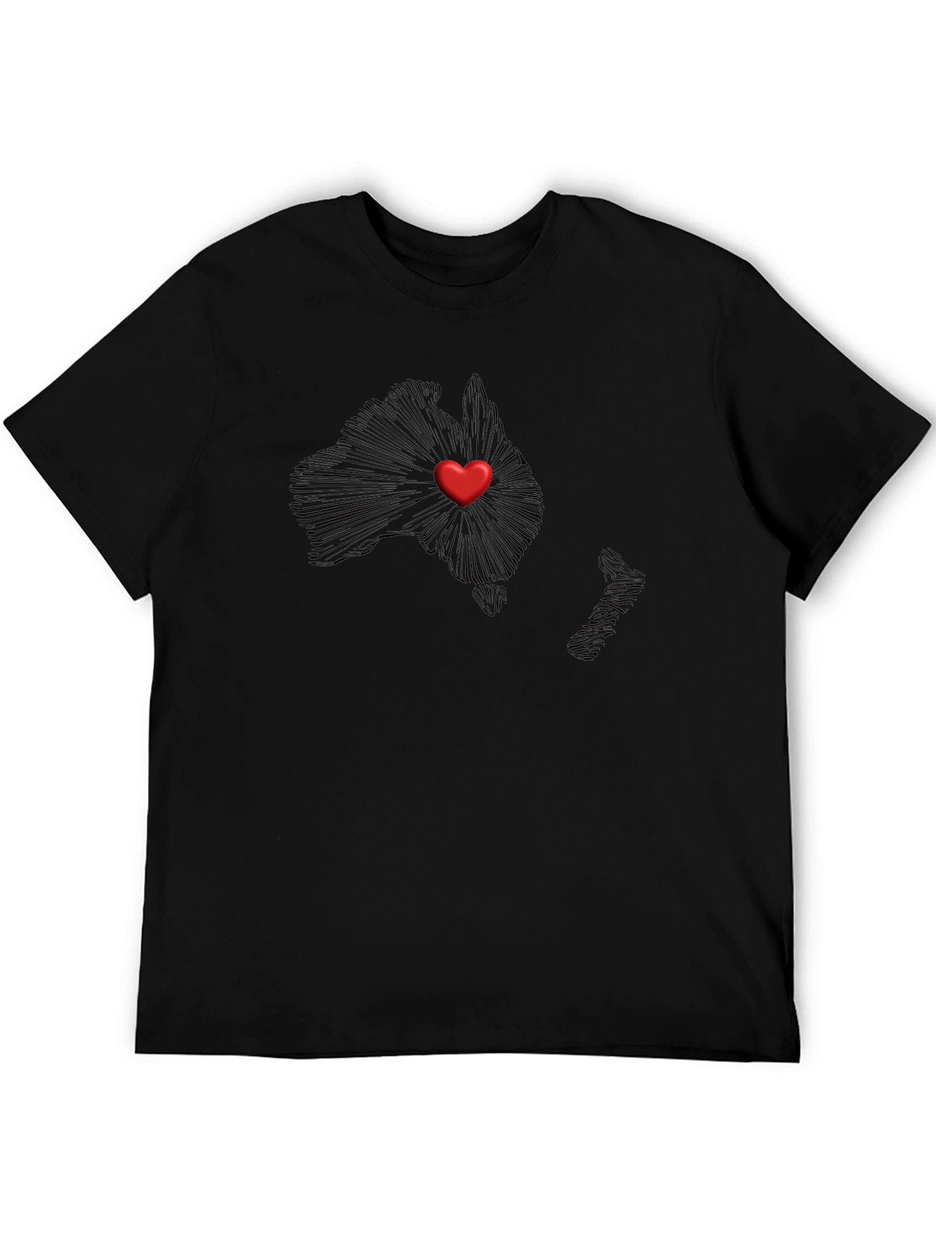 Australia Love Heart T-Shirt