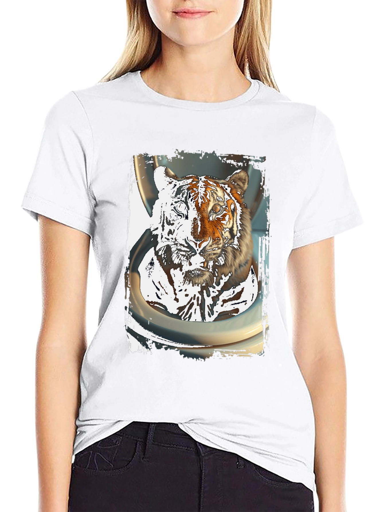 Tiger Graphic T-Shirt - Cool Animal Print Tee