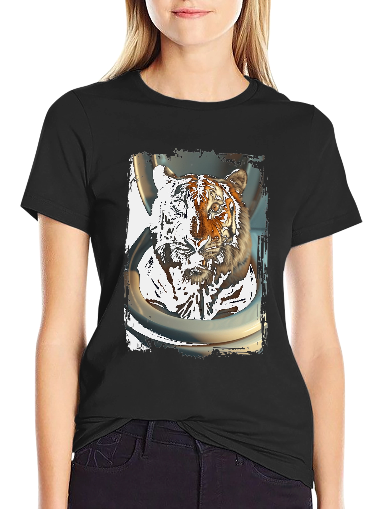 Tiger Graphic T-Shirt - Cool Animal Print Tee