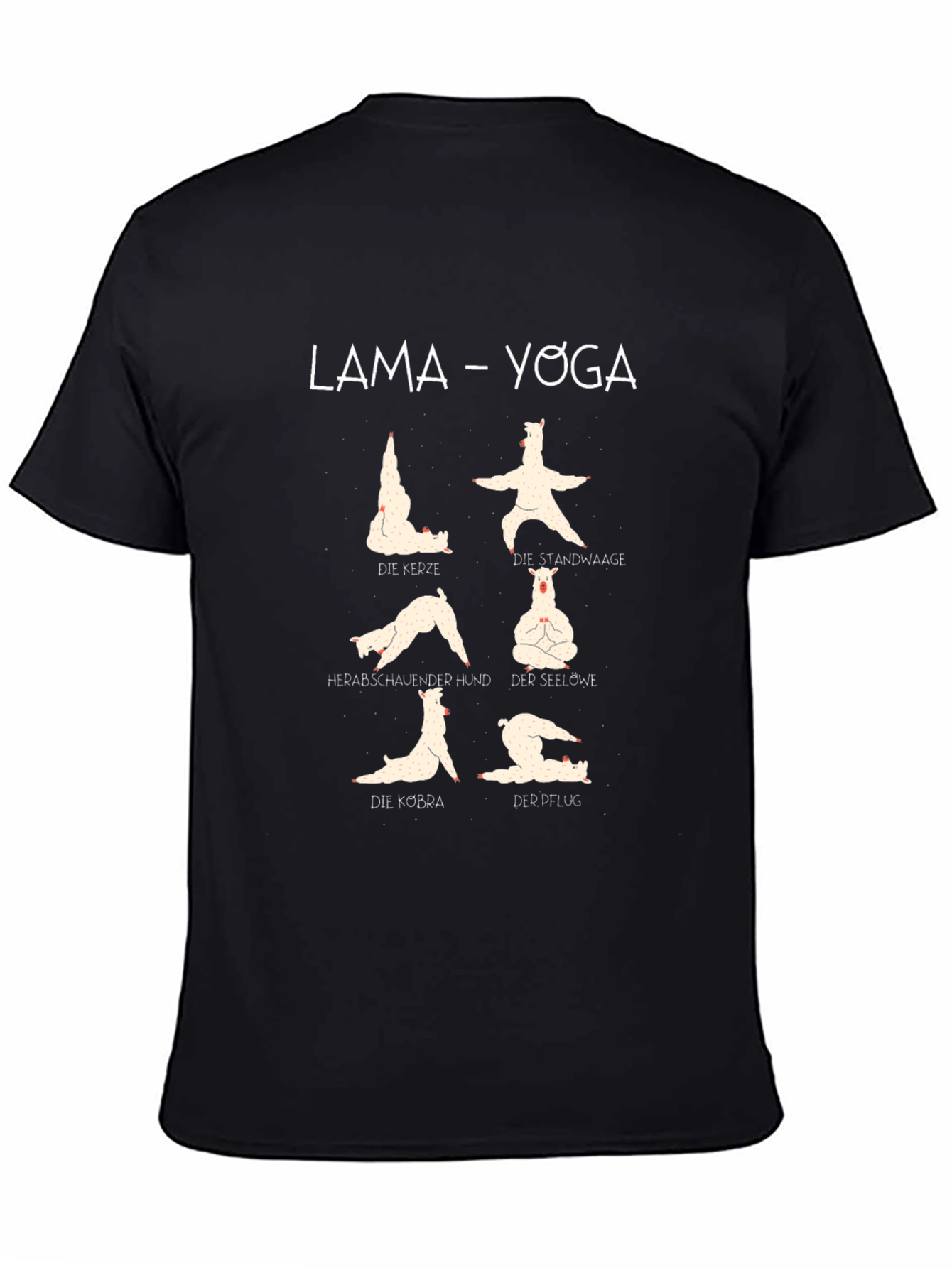Llama Yoga T-Shirt - Funny Animal Exercise Tee