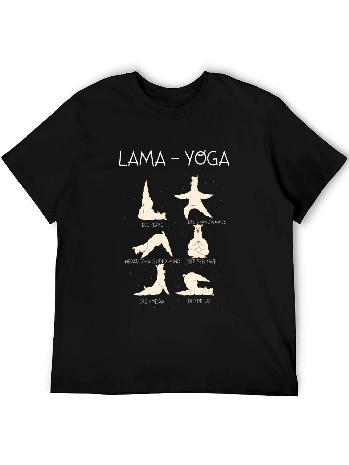 Llama Yoga T-Shirt - Funny Animal Exercise Tee