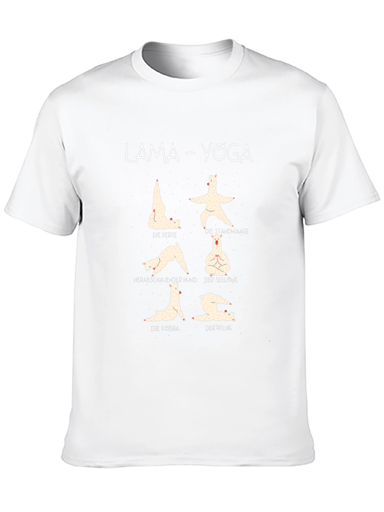 Llama Yoga T-Shirt - Funny Animal Exercise Tee