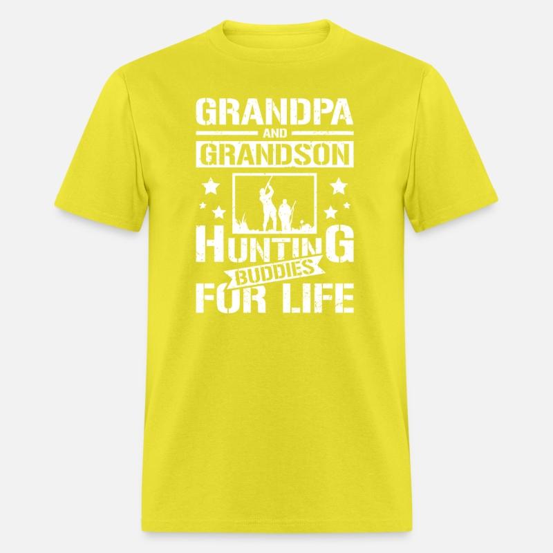Grandpa and grandson hunting buddies