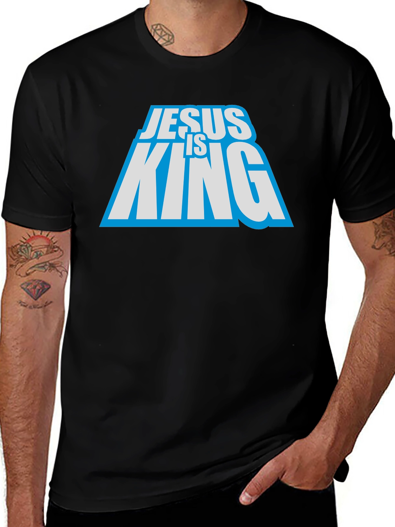 Jesus Is King Black T-Shirt