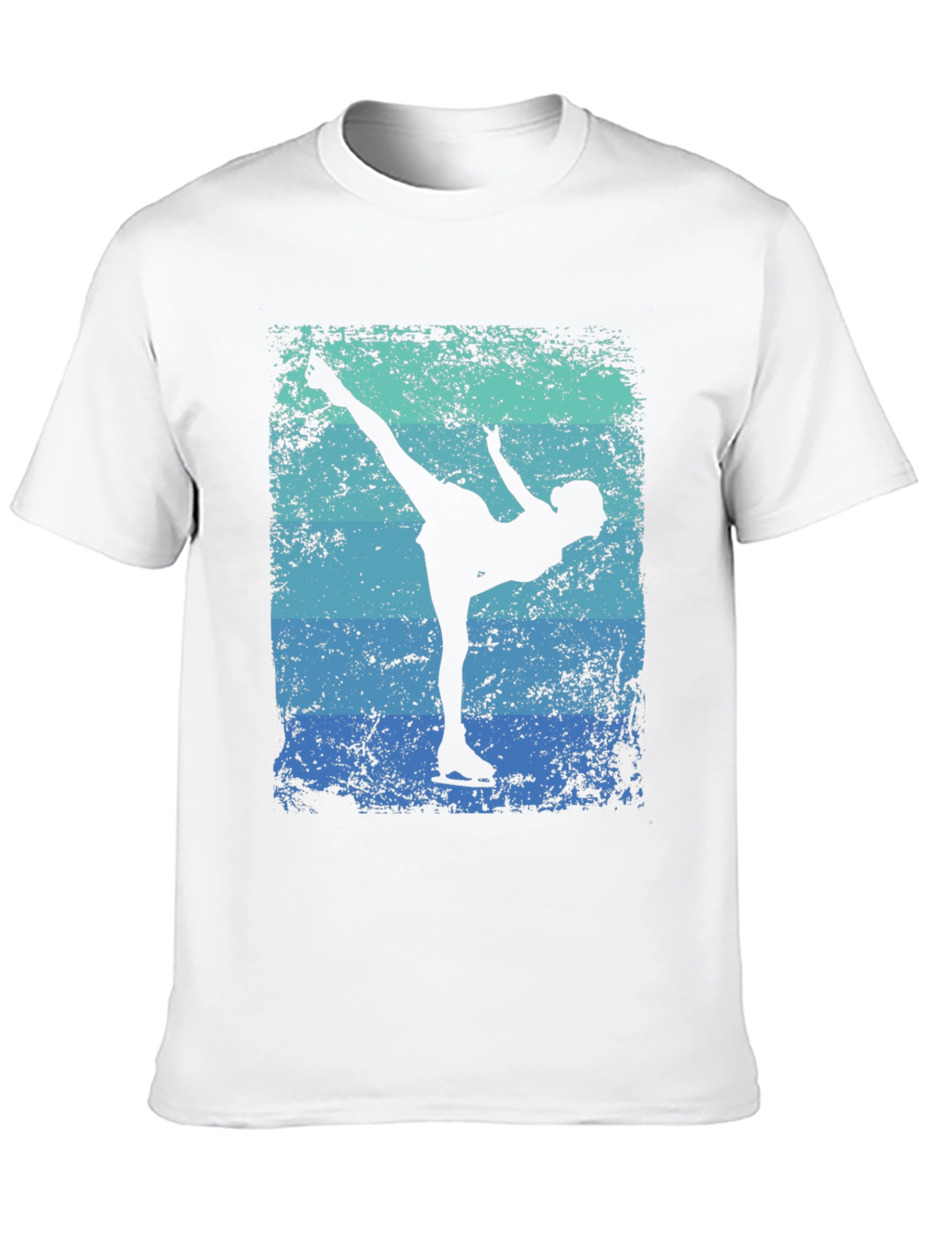 Figure Skater Silhouette Graphic Tee