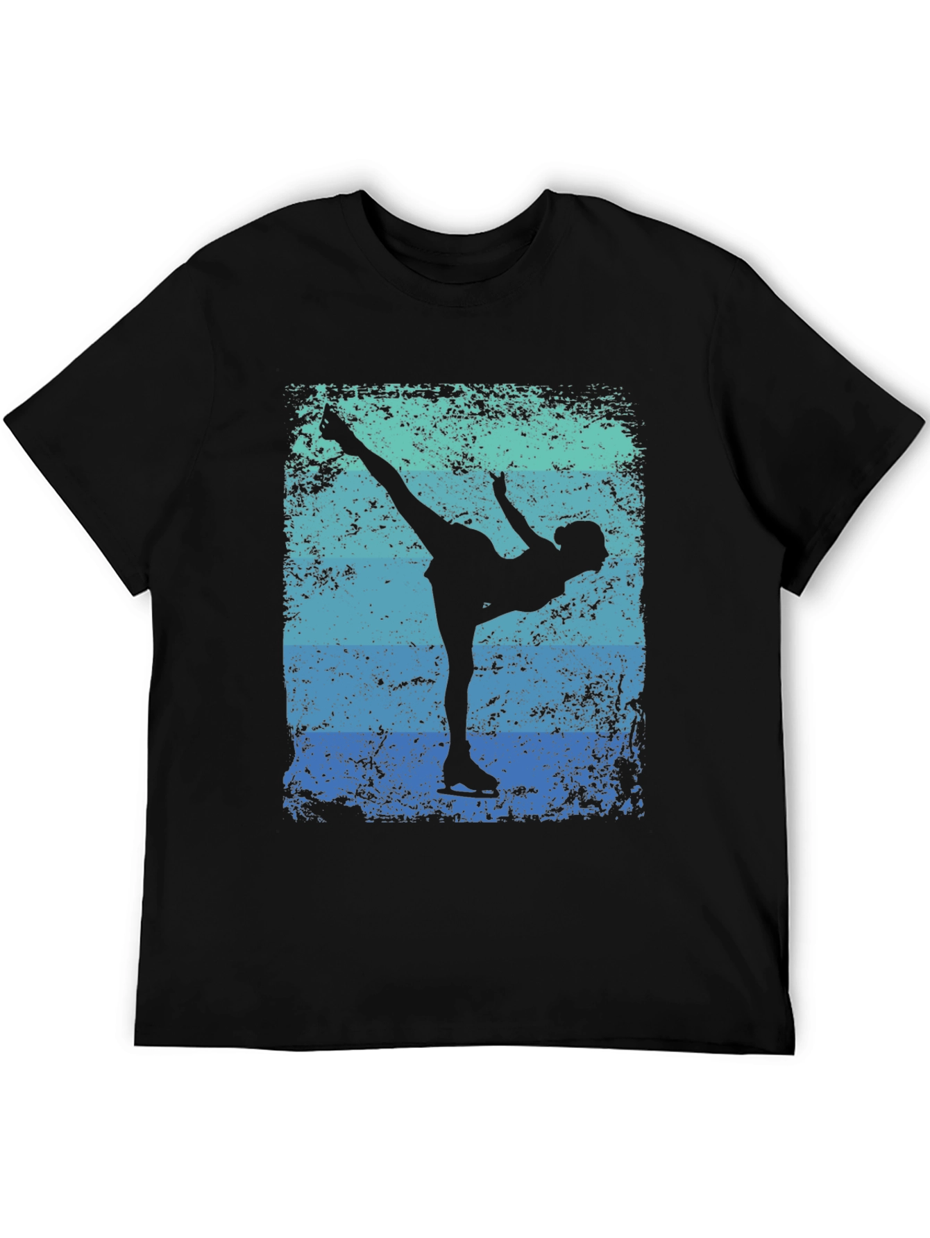 Figure Skater Silhouette Graphic Tee