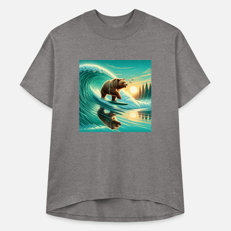Grizzly bear windsurfing
