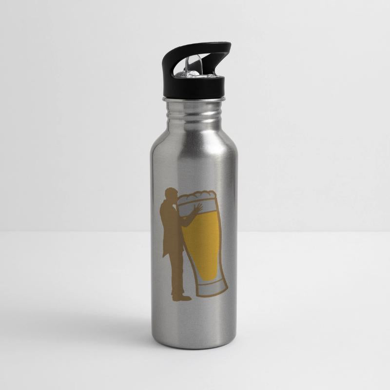 Groom kissing beer wedding