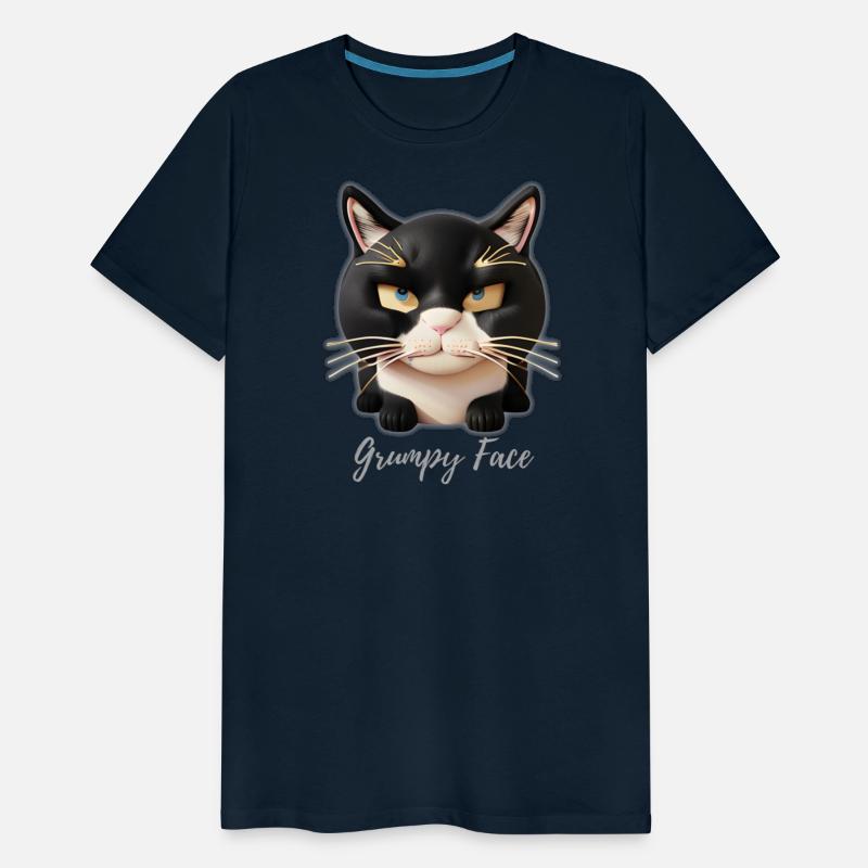 Grumpy Face Little Black Cat